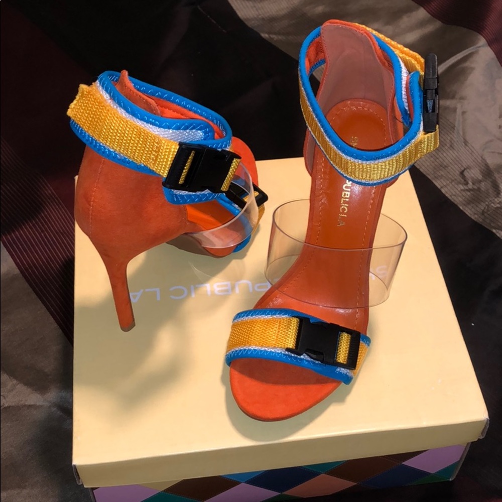 Color Block Heels